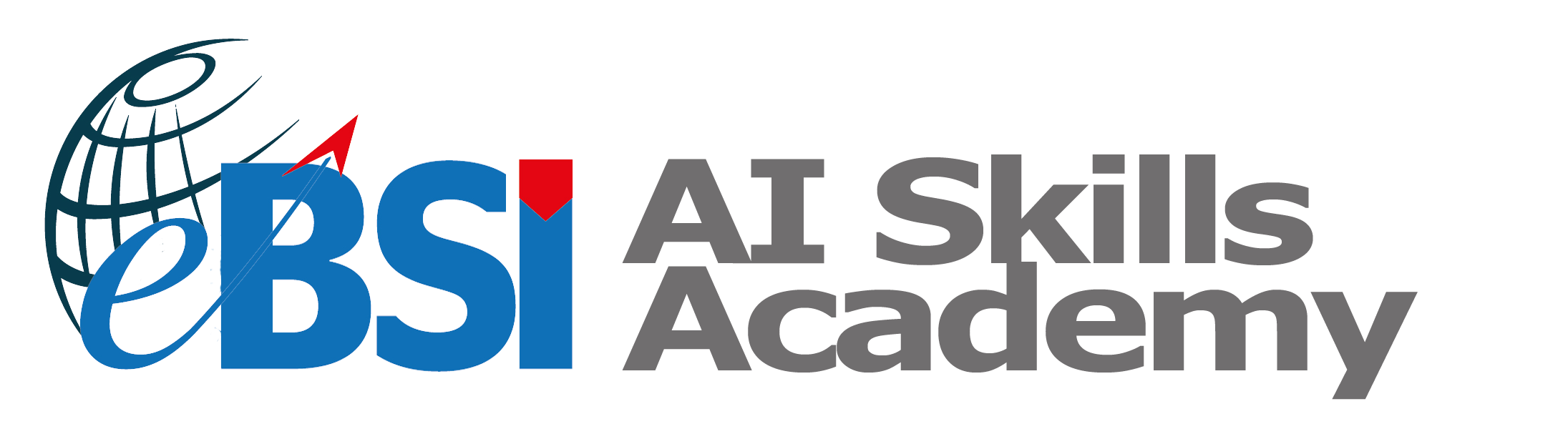 eBSI AI Skills Academy horizontal logo