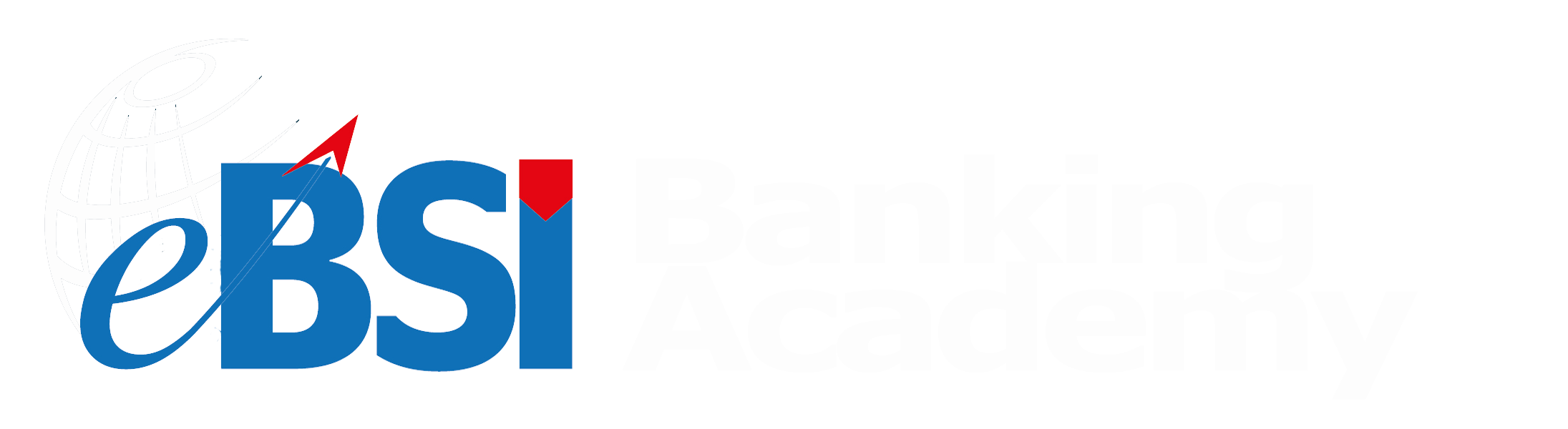 eBSI Banking Academy horizontal logo for dark backgrounds